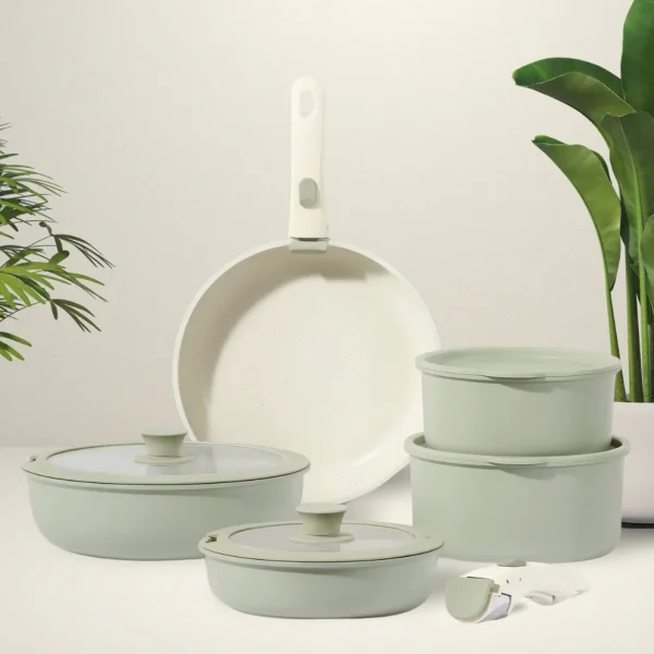Gourmetific™ Cookware Set – Our best-selling 11-piece set of ceramic non-stick pans