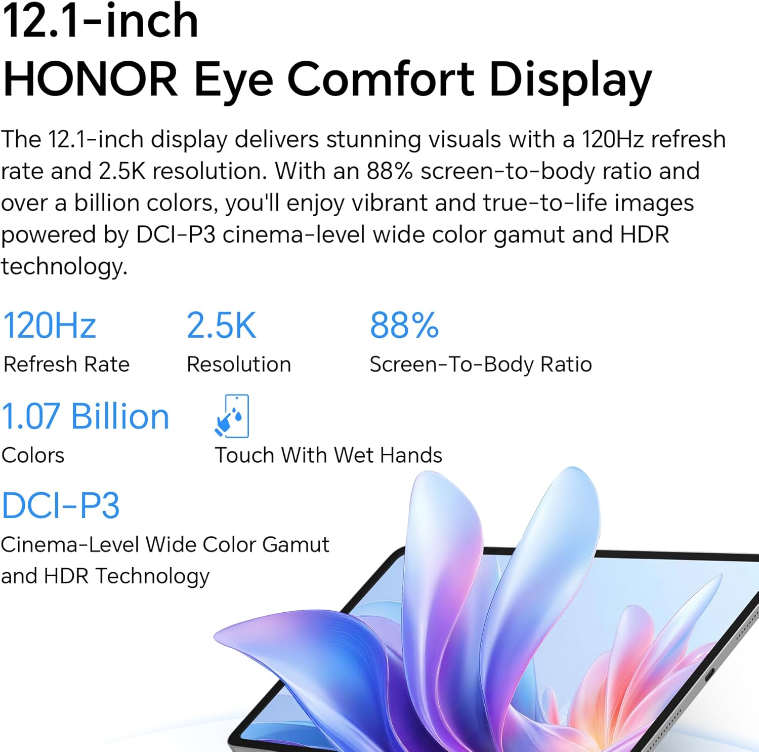 HONOR Pad 10 12.1 Inch Wi-Fi Tablet 8GB RAM 256GB ROM Gray Bundle with Free Keyboard Case & Honor Choice Pencil - Image 5
