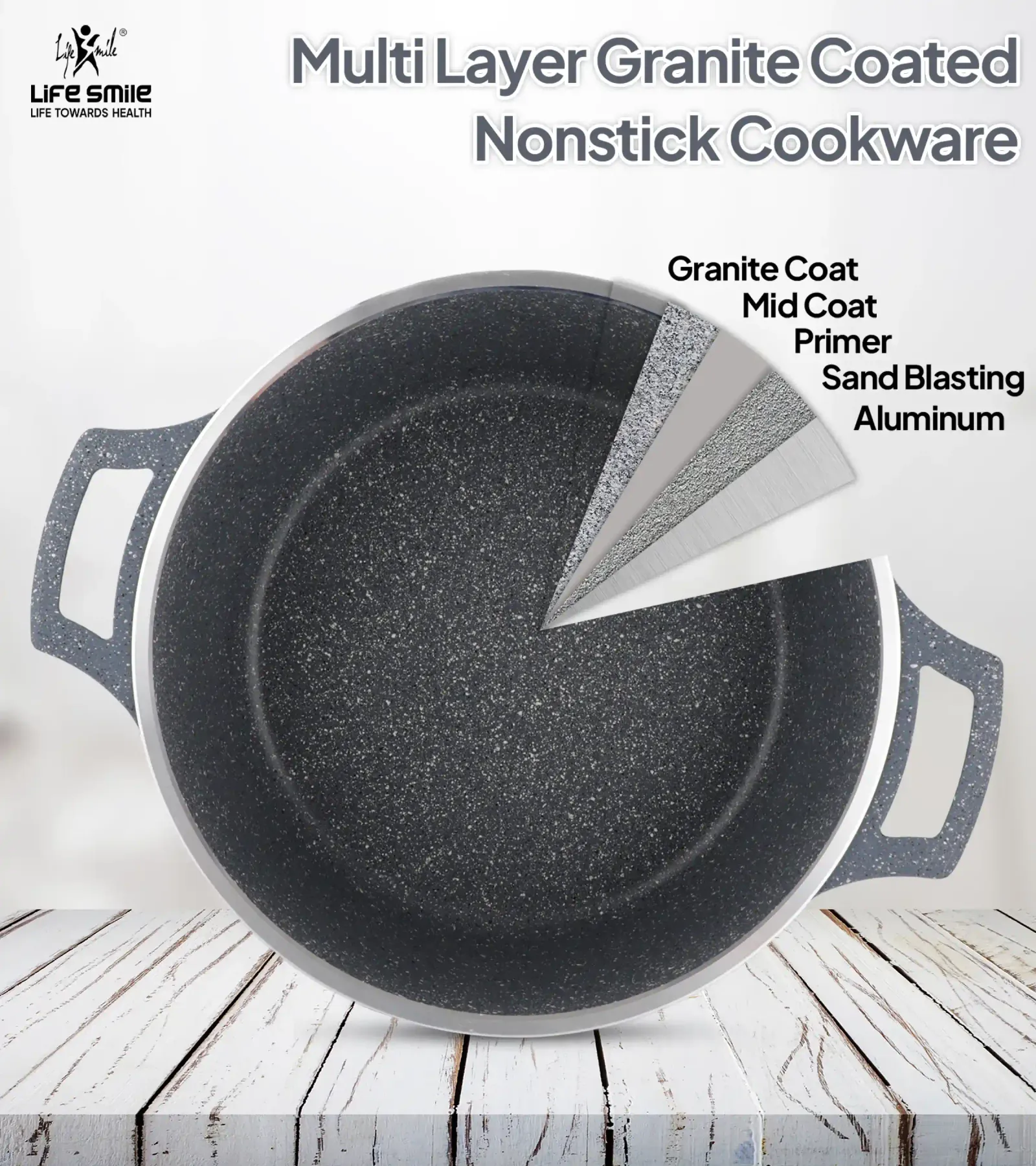 Cookware Set 29 Pieces Non Stick Multi Layer Granite Coating - Image 5