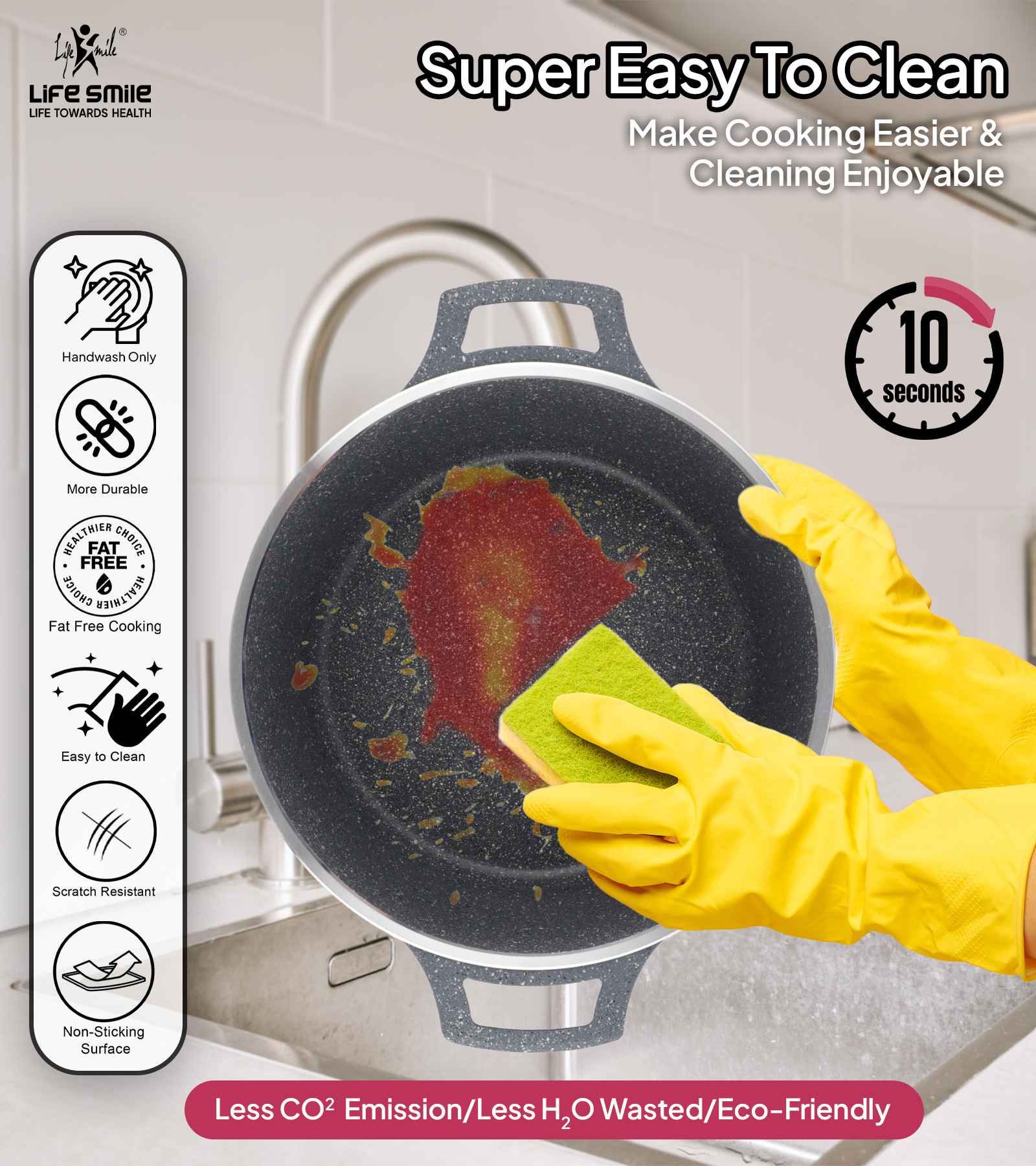 Cookware Set 29 Pieces Non Stick Multi Layer Granite Coating - Image 2