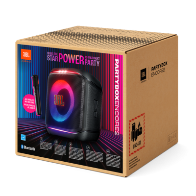 JBL PartyBox Encore 2 Portable Bluetooth Party Speaker With 2 Mic – Black - Image 2
